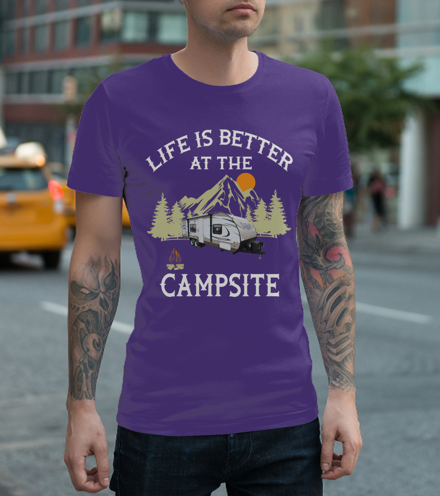 Life Is Better at the Campsite Forest River Wildwood X Lite 261BHXL T-Shirt