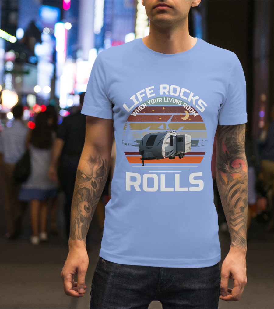 Lance Campers Home Is Where You Park It Retro Camper Adventure T-Shirt