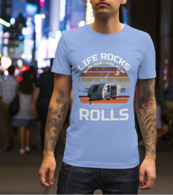 Lance Campers Home Is Where You Park It Retro Camper Adventure T-Shirt