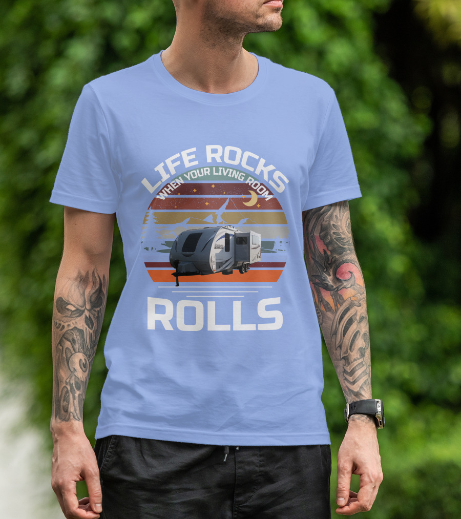 Lance Campers Home Is Where You Park It Retro Camper Adventure T-Shirt