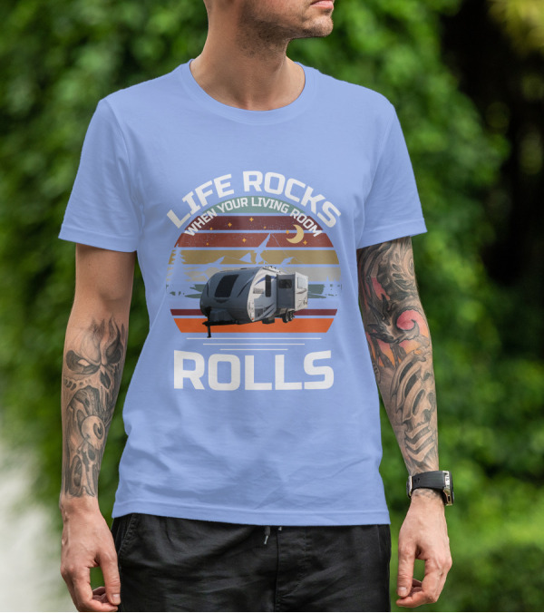 Lance Campers Home Is Where You Park It Retro Camper Adventure T-Shirt