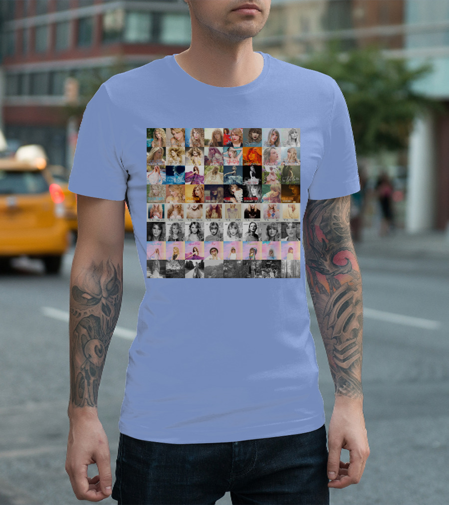 Taylor Swift Album Covers Through Each Era's T-Shirt