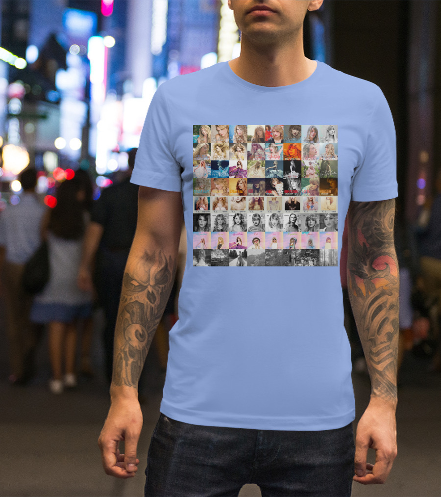 Taylor Swift Album Covers Through Each Era's T-Shirt