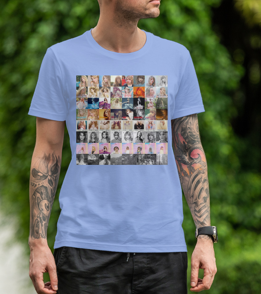 Taylor Swift Album Covers Through Each Era's T-Shirt