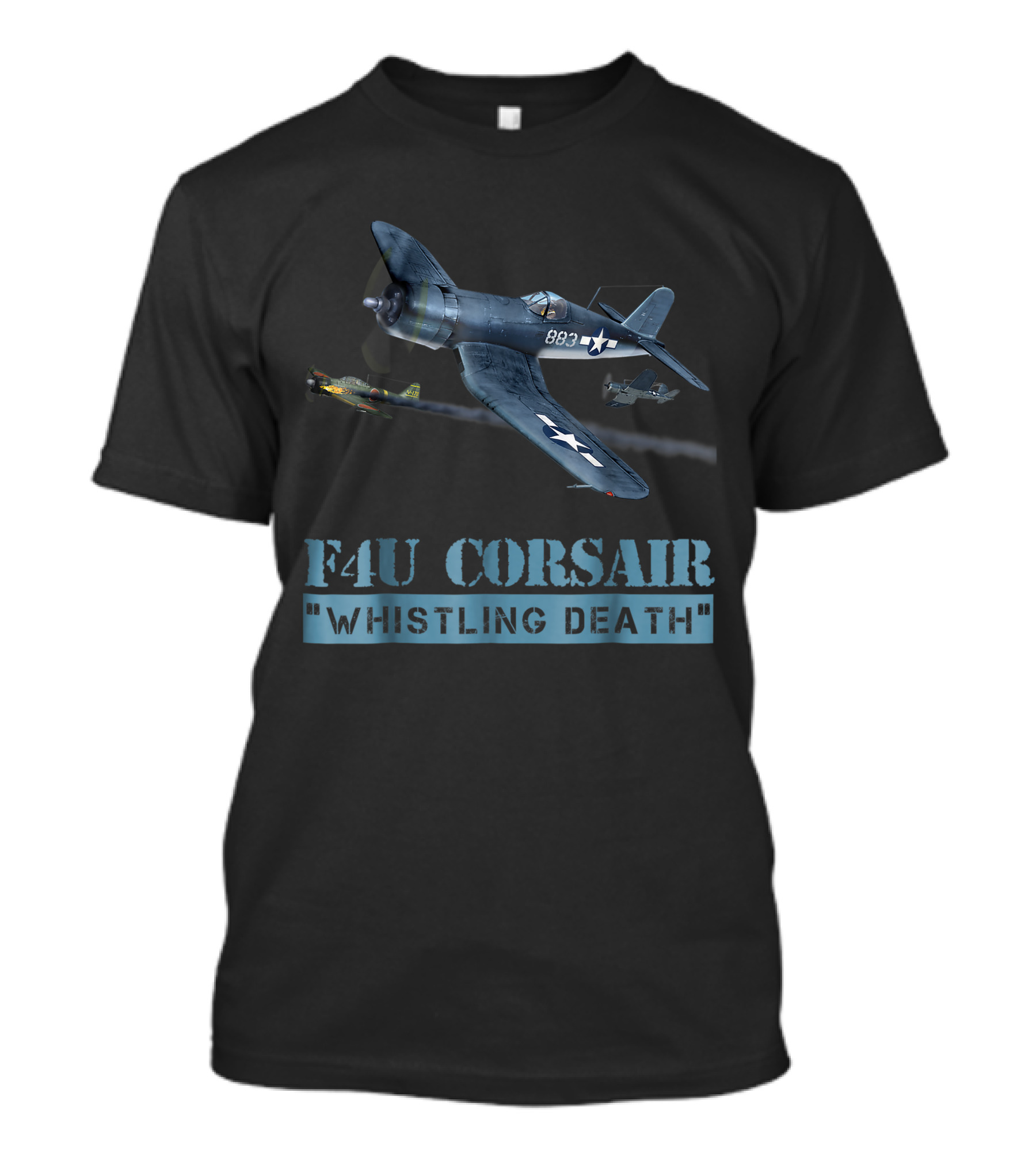 F4U Corsair Whistling Death Awesome Warbird Fighter Planes T-Shirt