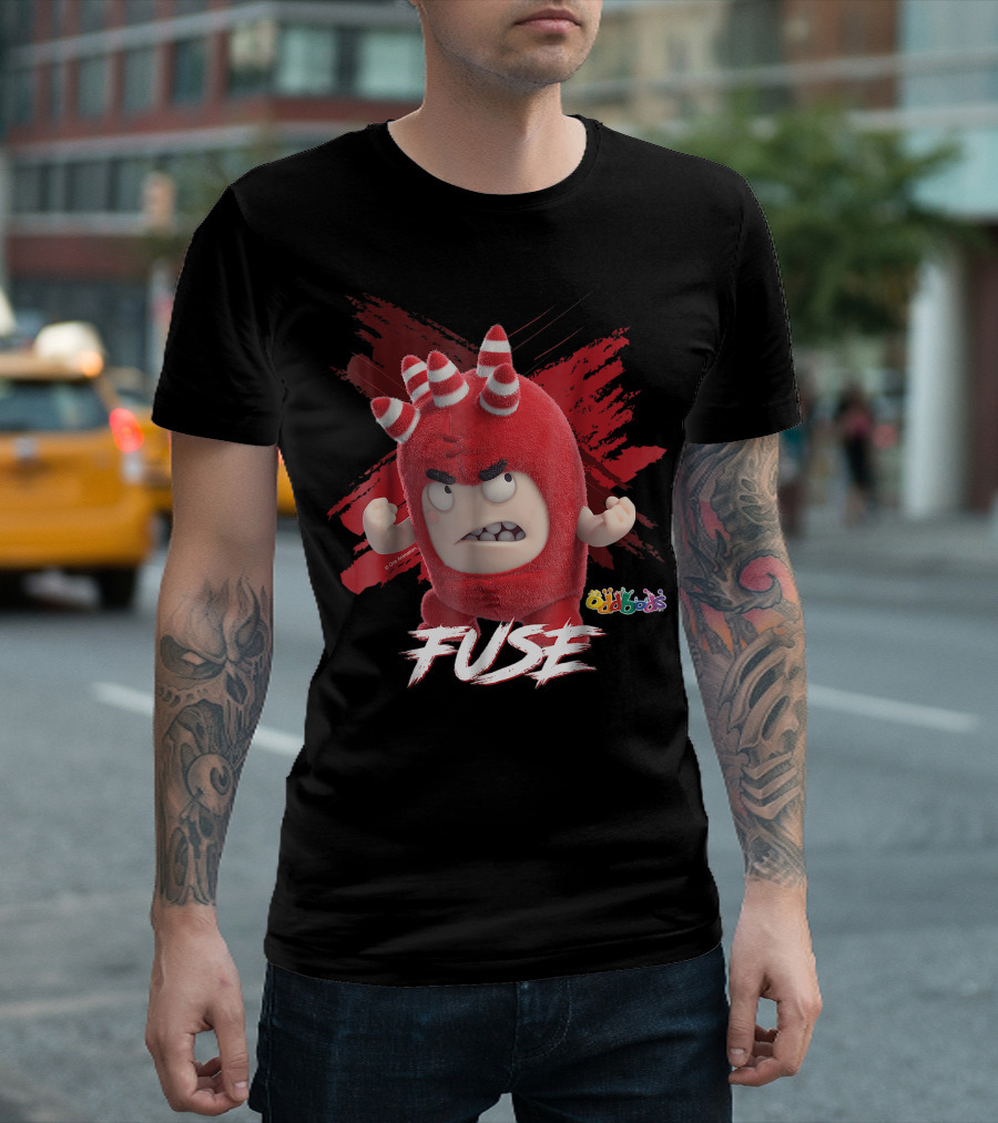 Oddbods Fuse Angry Face T-Shirt