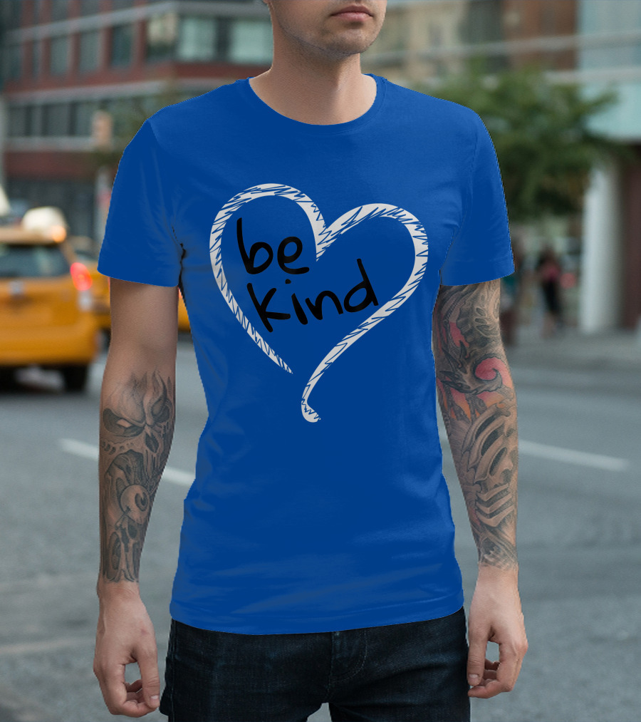 Be Kind Unity Day Orange Anti Bullying Heart T-Shirt