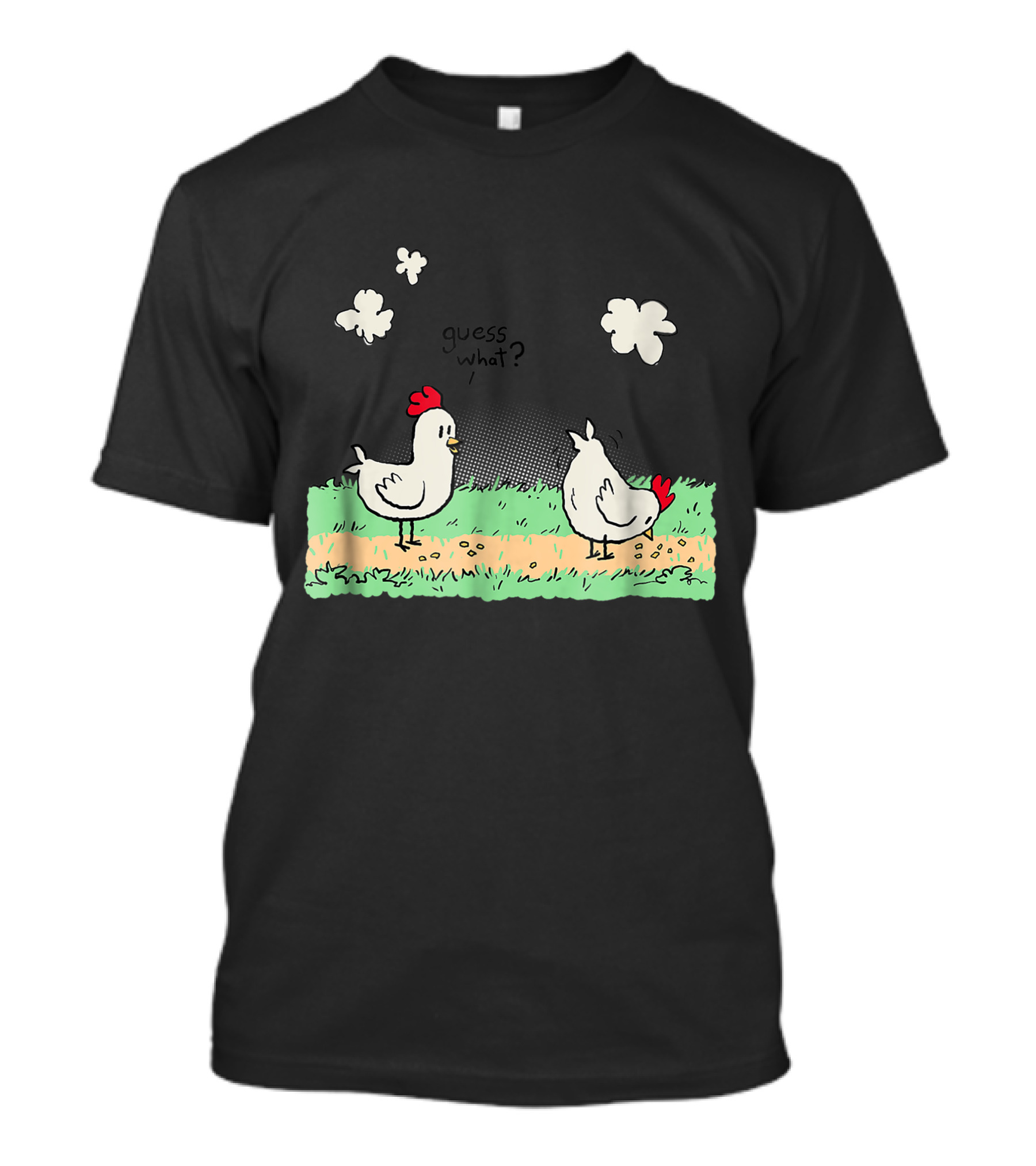 Guess What Chicken Butt Comic Style Humorous ShirtWoot T-Shirt