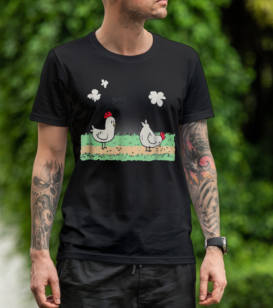 Guess What Chicken Butt Comic Style Humorous ShirtWoot T-Shirt