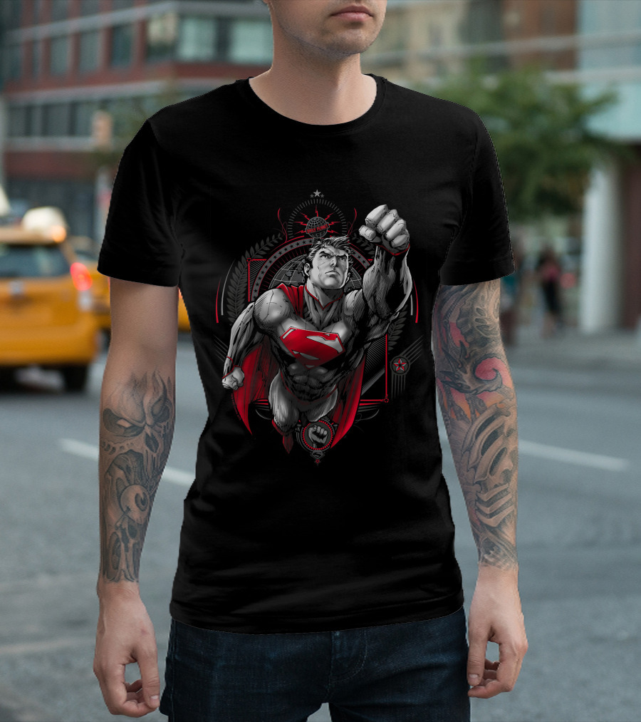 Superman Propaganda Visionary Heroic Superman T-Shirt