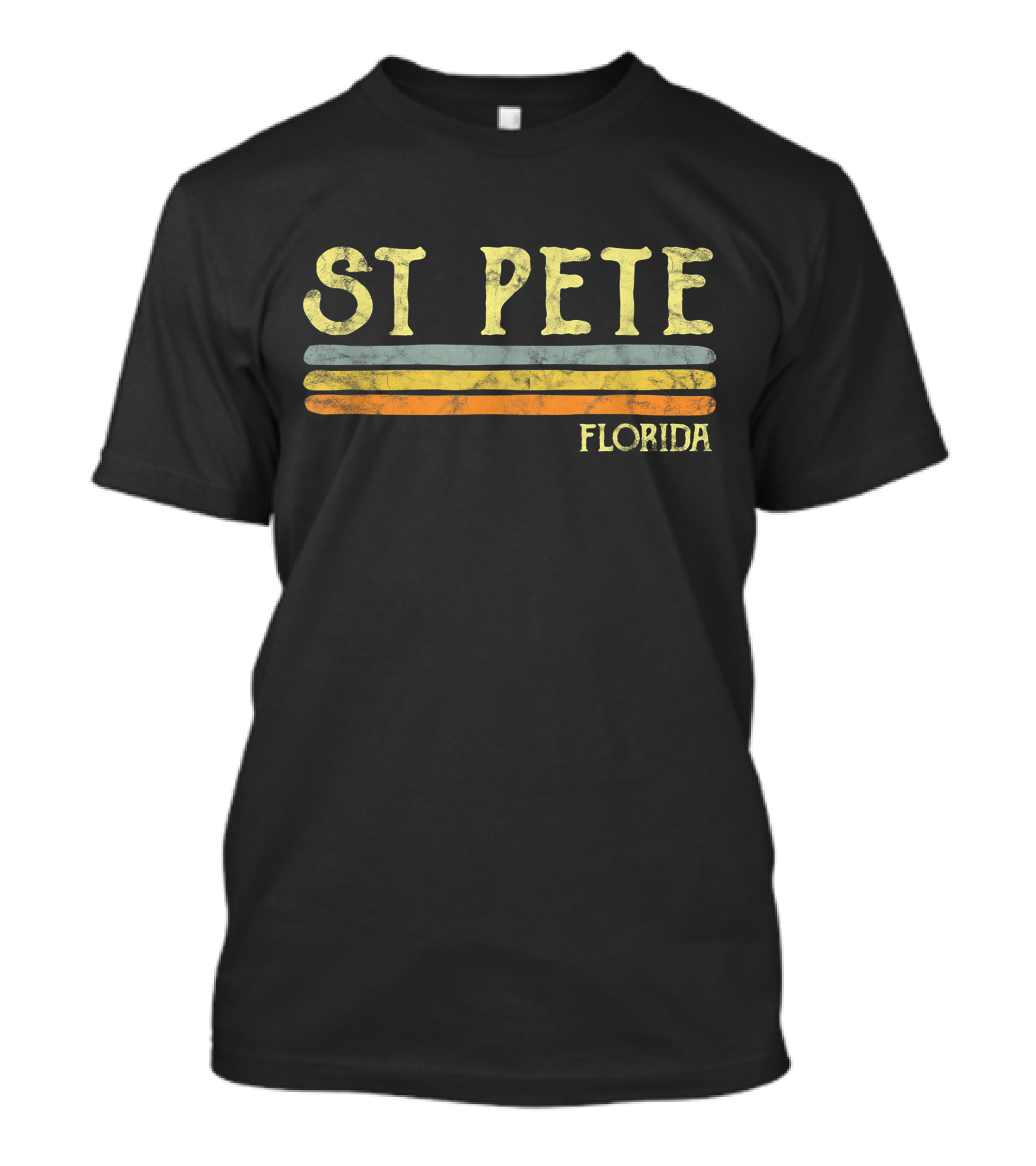 Vintage St Pete Florida Retro Lines Petersburg Vibe T-Shirt