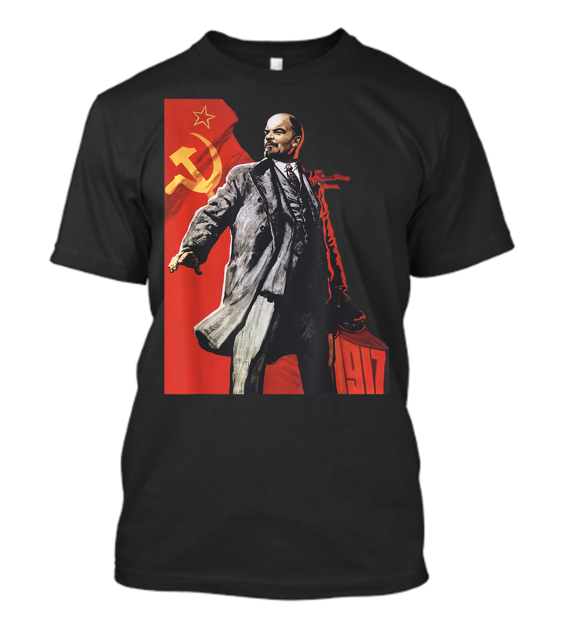 Lenin Soviet Union USSR Russia 1917 Retro Vintage Jersey T-Shirt