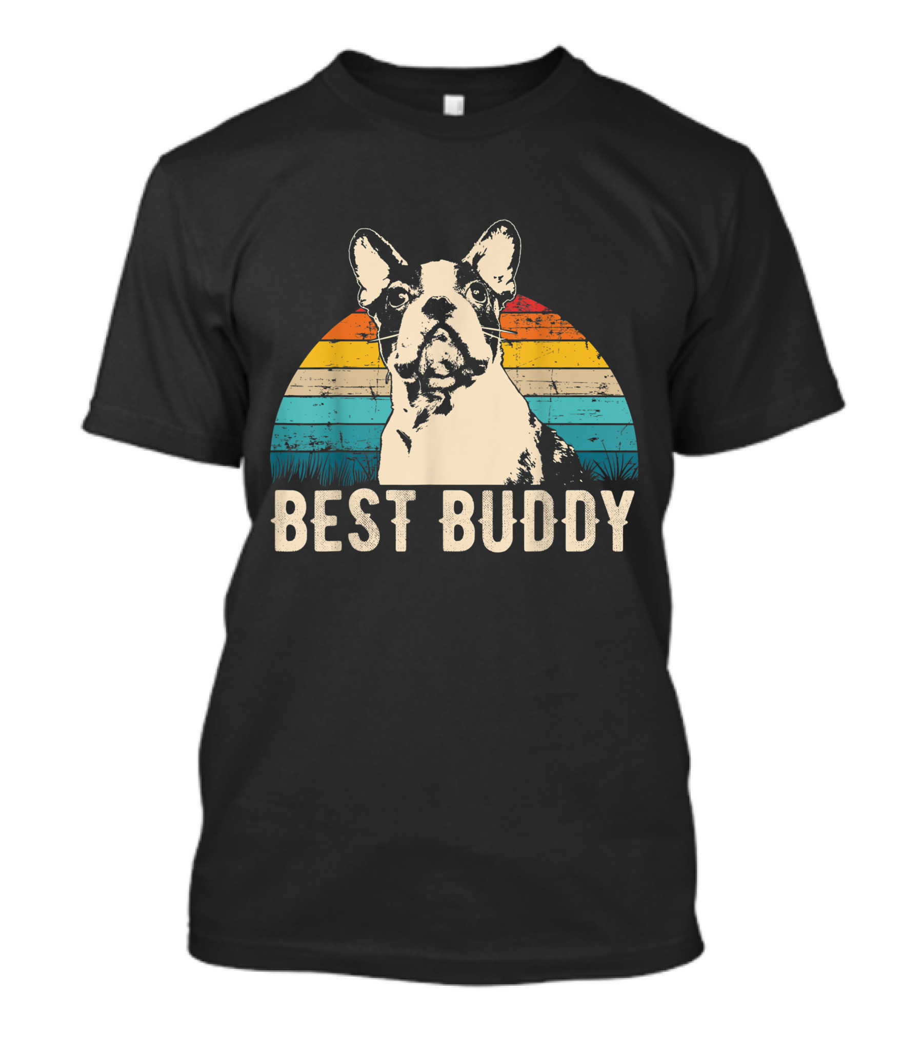 Best Buddy Retro Boston Terrier T-Shirt