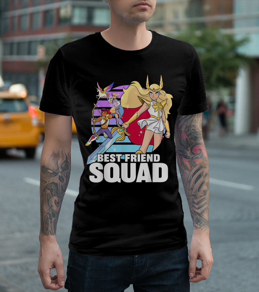 Best Friend Squad She Ra And The Princesses Of Power Characters T-Shirt