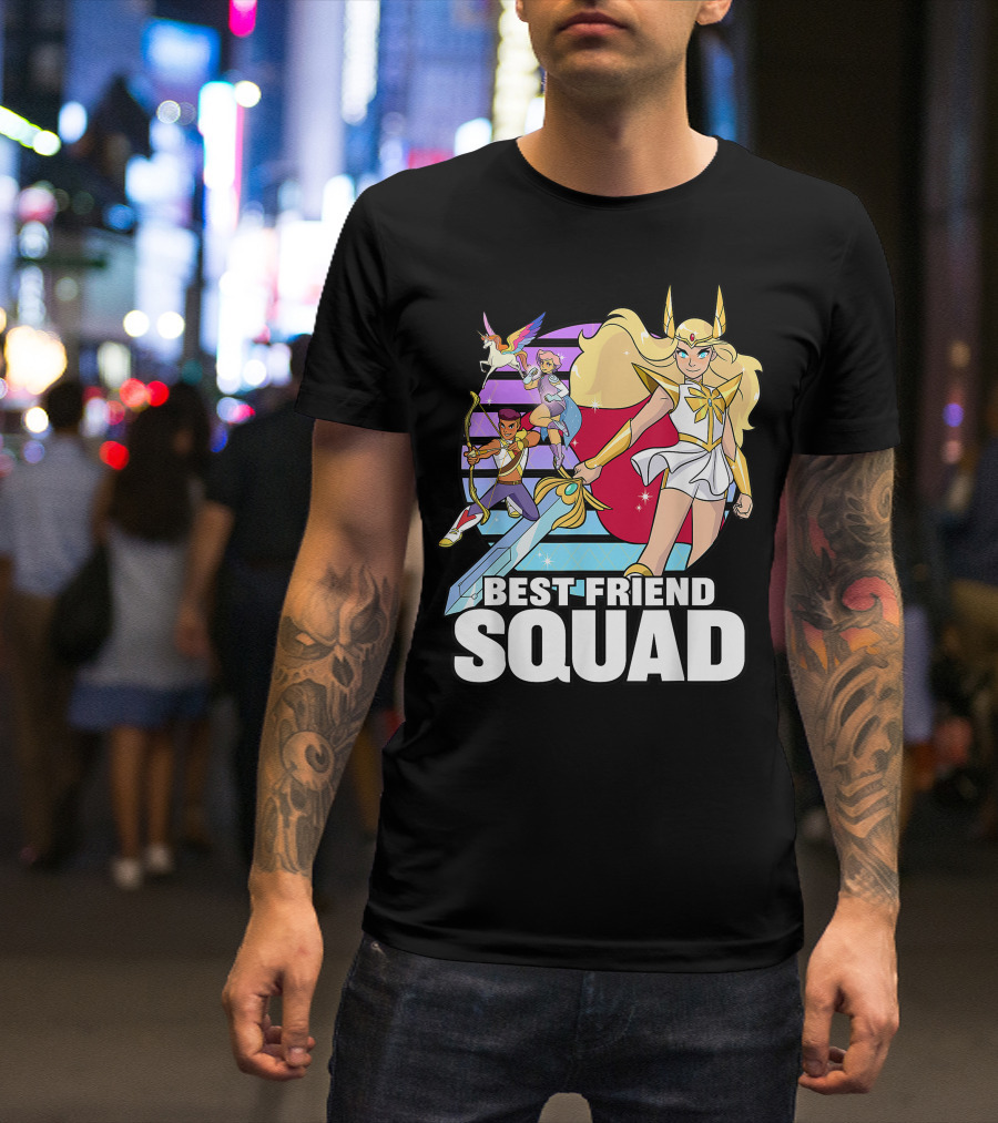 Best Friend Squad She Ra And The Princesses Of Power Characters T-Shirt