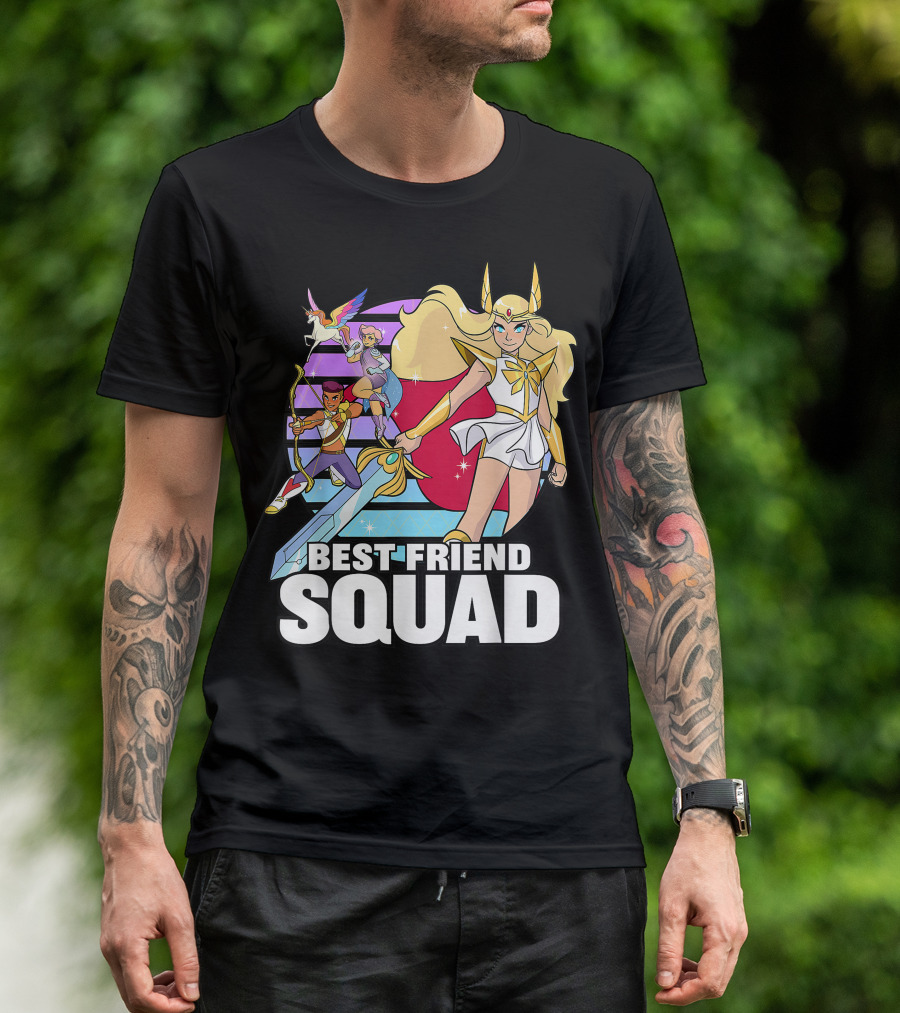 Best Friend Squad She Ra And The Princesses Of Power Characters T-Shirt