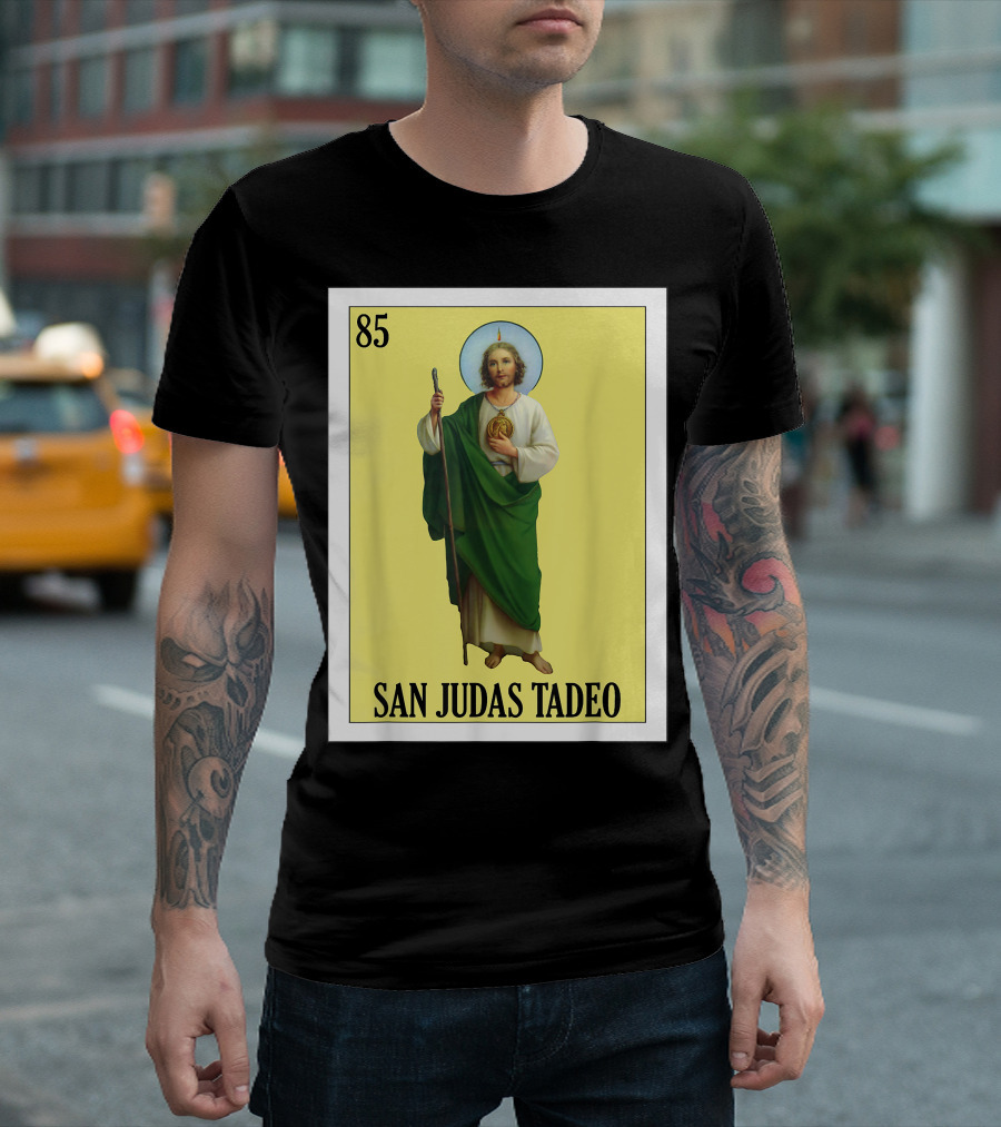 San Judas Tadeo 85 Mexican Lottery T-Shirt