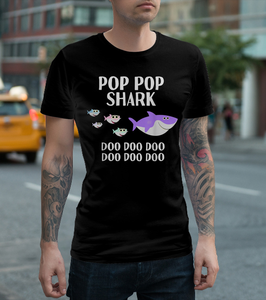 Pop Pop Shark Doo Doo Doo T-Shirt