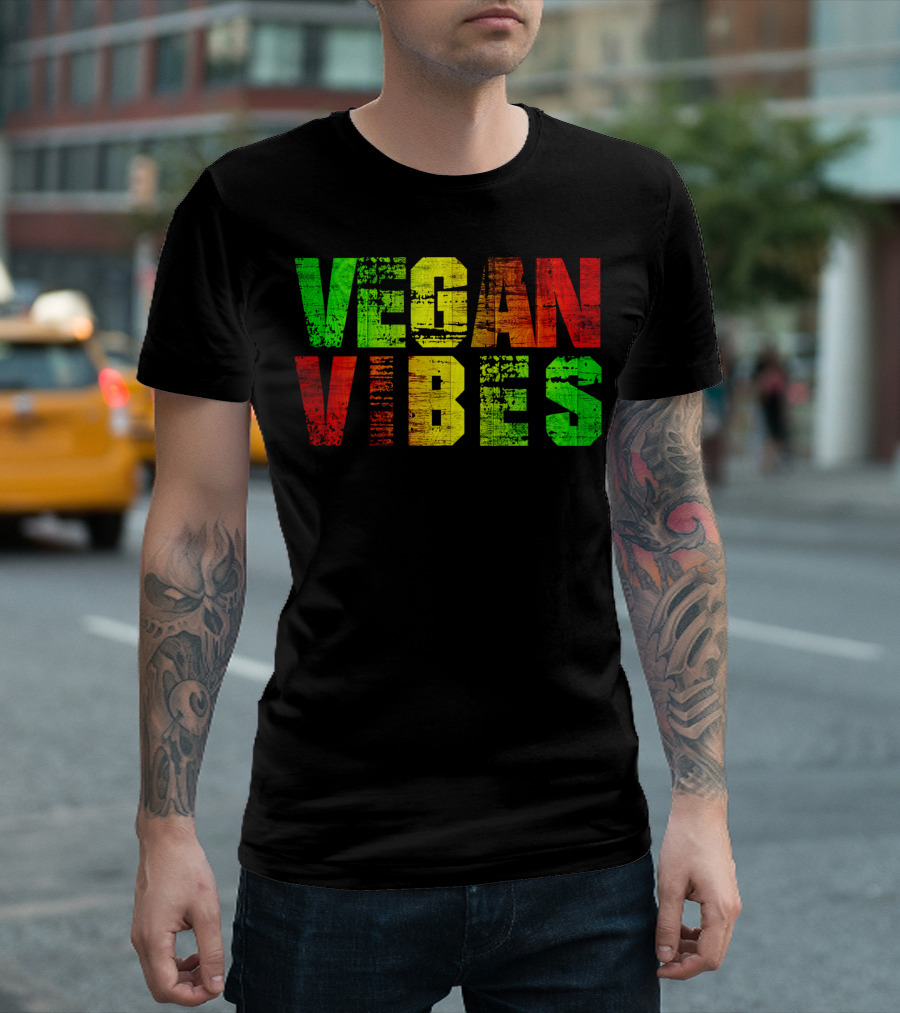 Vegan Vibes Rasta Colors Vegan Activism Ital Is Vital T-Shirt