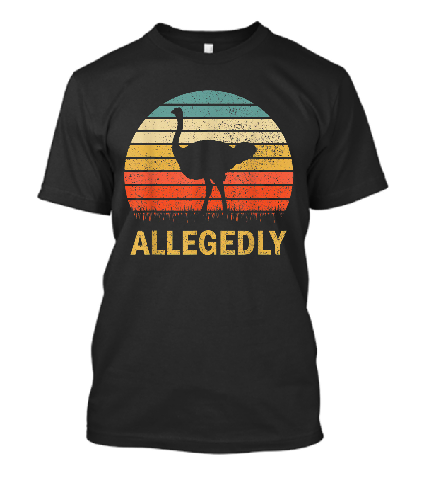 Allegedly Vintage Retro Ostrich Lover T-Shirt