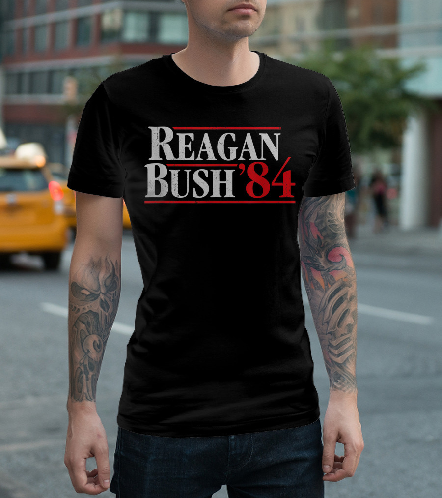Reagan Bush 84 Retro Presidential Campaign Reagan Bush 84 T-Shirt