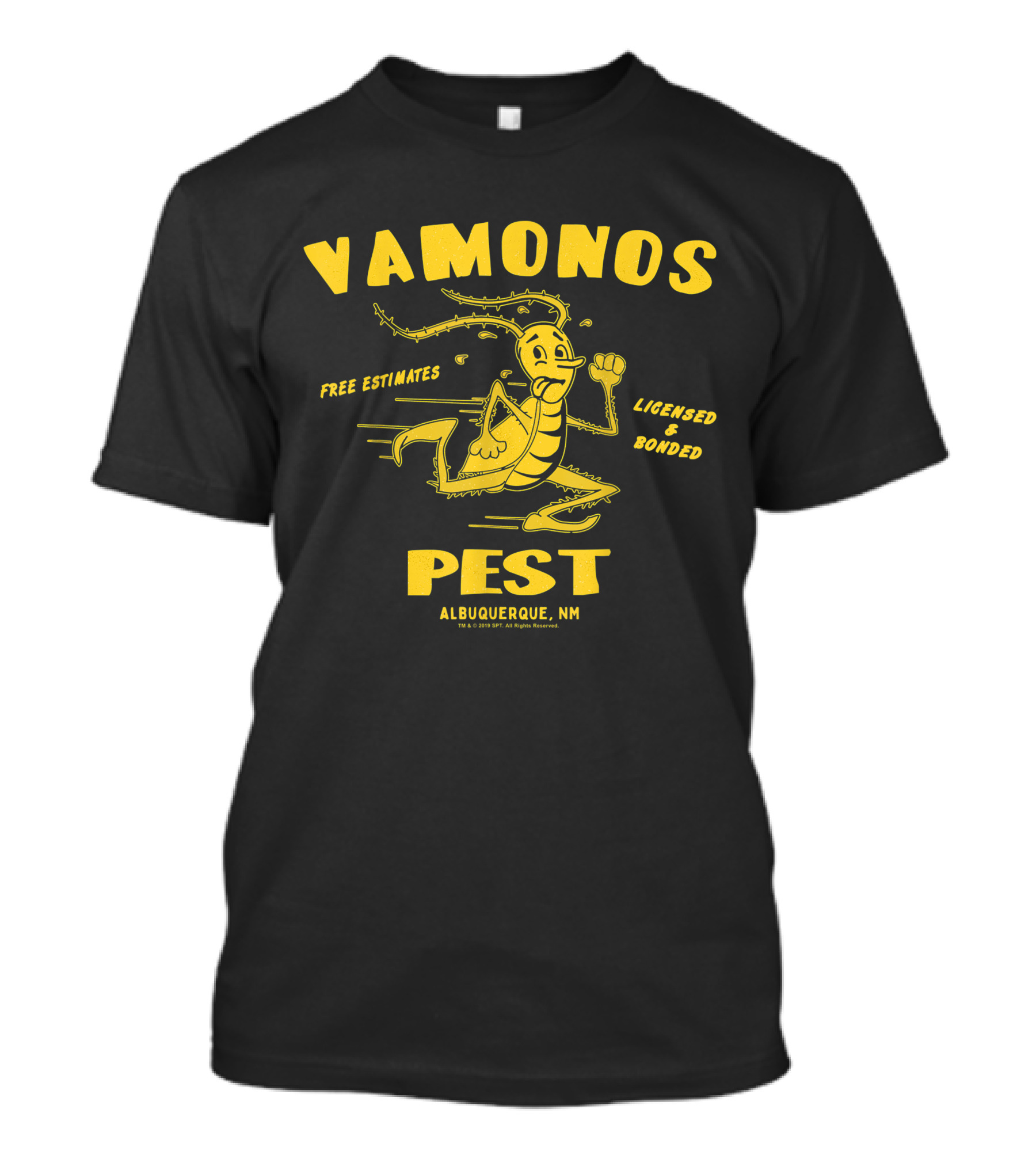 Vamonos Pest Free Estimates Licensed And Bonded Albuquerque NM Breaking Bad Insect T-Shirt