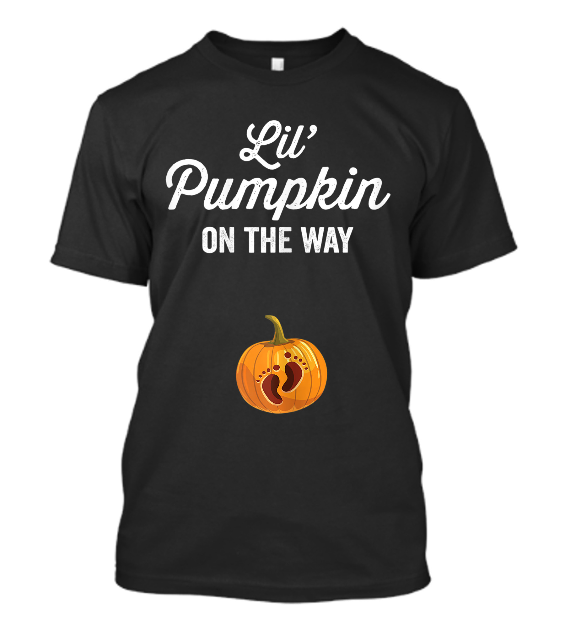Lil Pumpkin On The Way Halloween Pregnancy Mom To Be T-Shirt