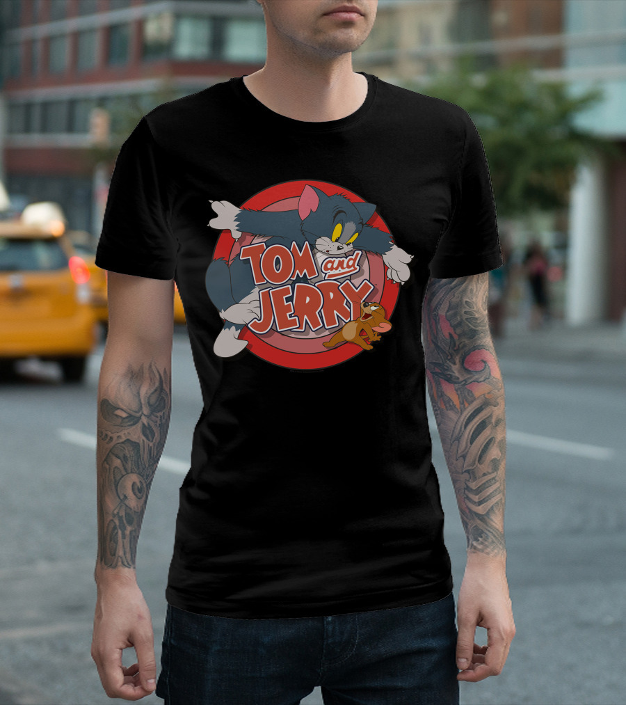 Tom And Jerry Cat Mouse Classic Cartoon Icon Chase T-Shirt