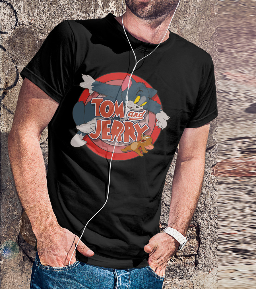 Tom And Jerry Cat Mouse Classic Cartoon Icon Chase T-Shirt