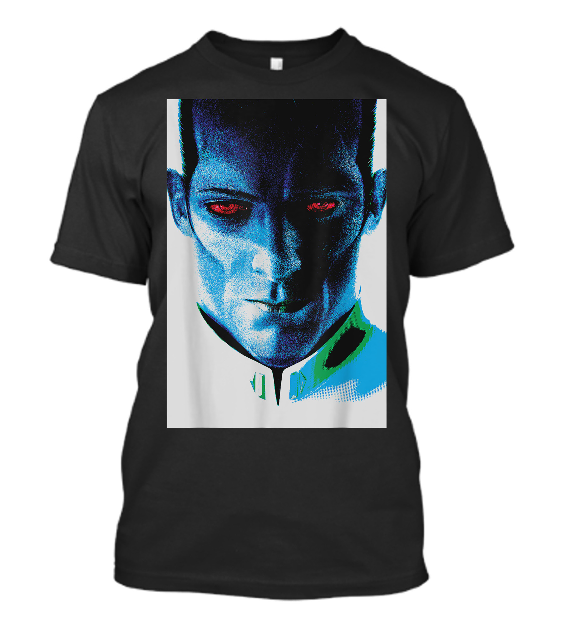 Grand Admiral Thrawn Star Wars Rebels Intense Blue T-Shirt