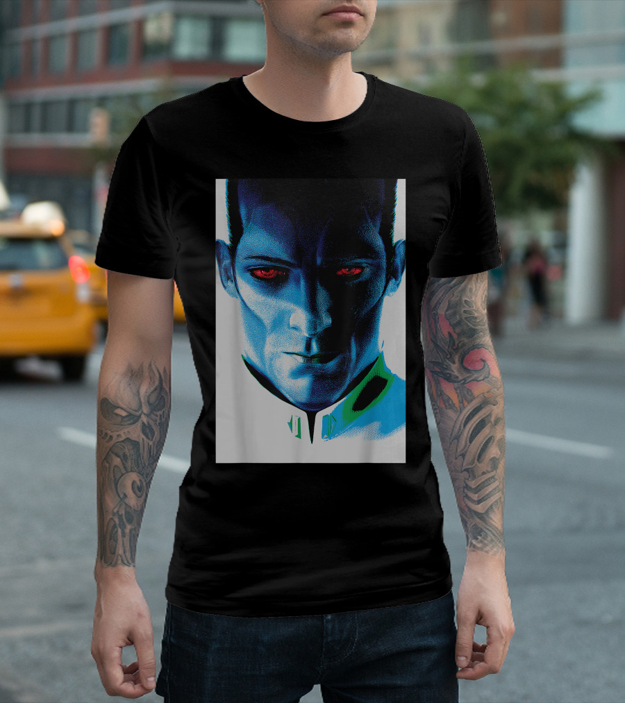 Grand Admiral Thrawn Star Wars Rebels Intense Blue T-Shirt