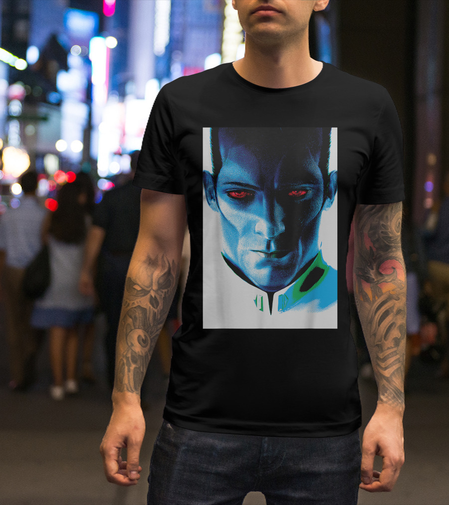 Grand Admiral Thrawn Star Wars Rebels Intense Blue T-Shirt