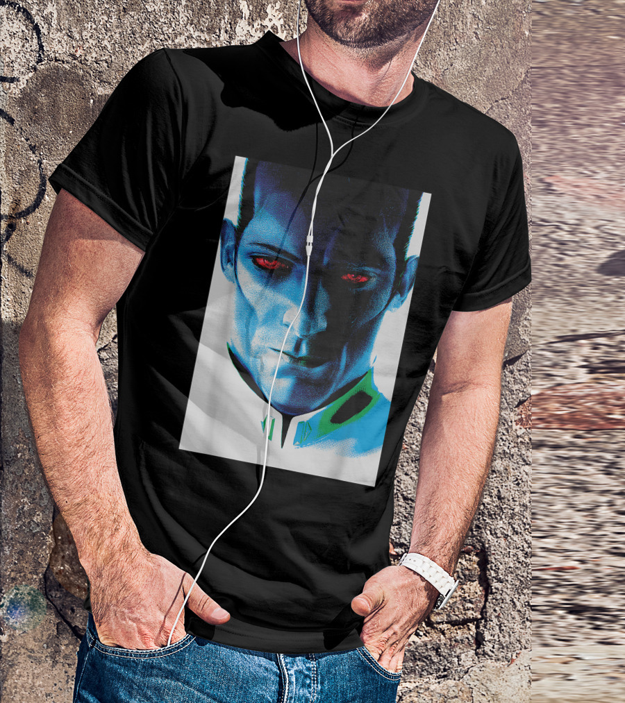 Grand Admiral Thrawn Star Wars Rebels Intense Blue T-Shirt