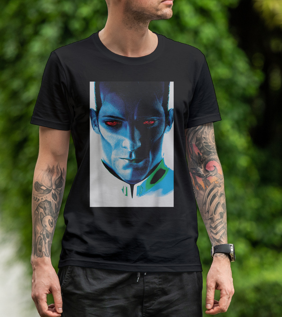 Grand Admiral Thrawn Star Wars Rebels Intense Blue T-Shirt