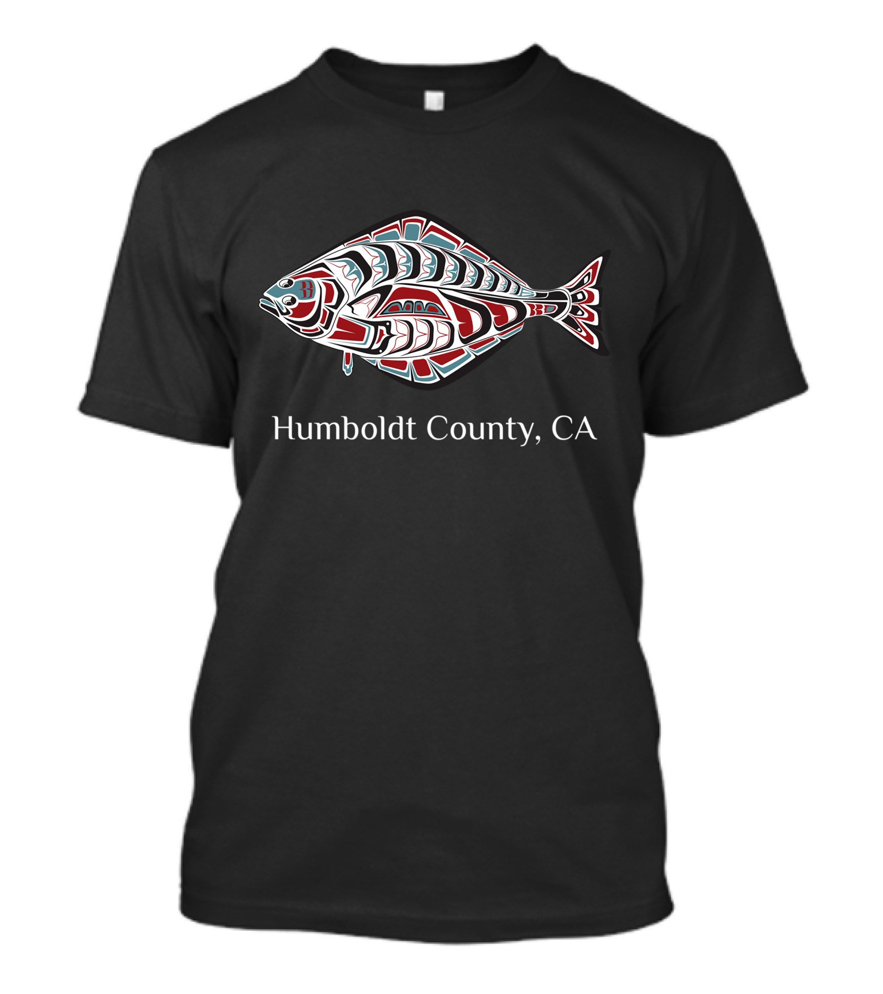 Humboldt County California Halibut Native American Indian T-Shirt