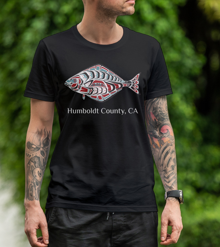 Humboldt County California Halibut Native American Indian T-Shirt