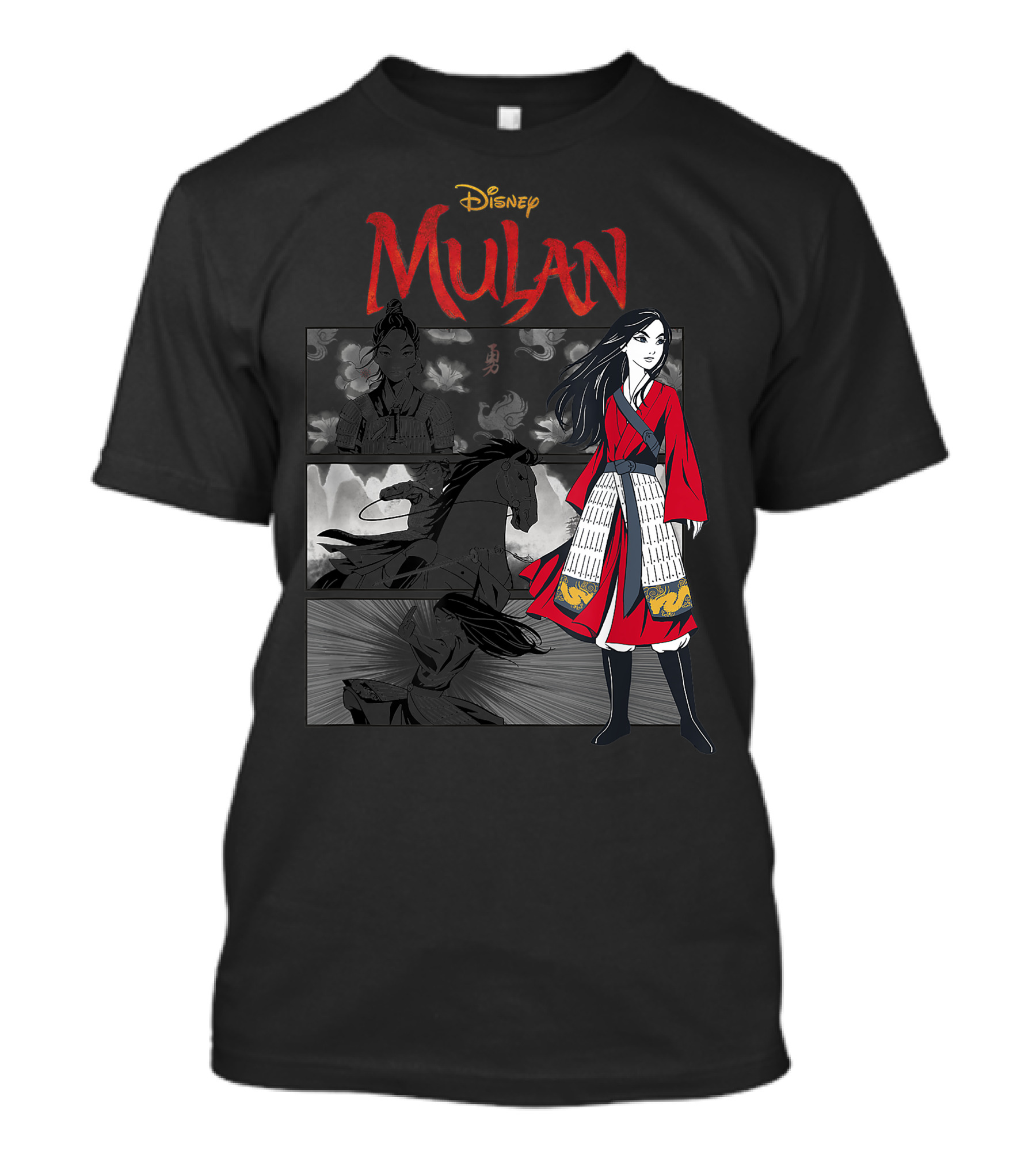 Disney Mulan Red Ensemble Comic Panel T-Shirt