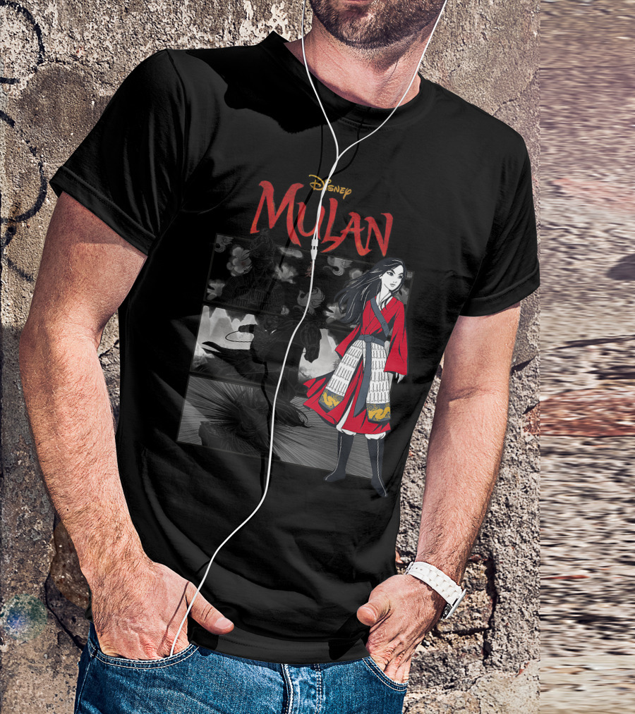 Disney Mulan Red Ensemble Comic Panel T-Shirt
