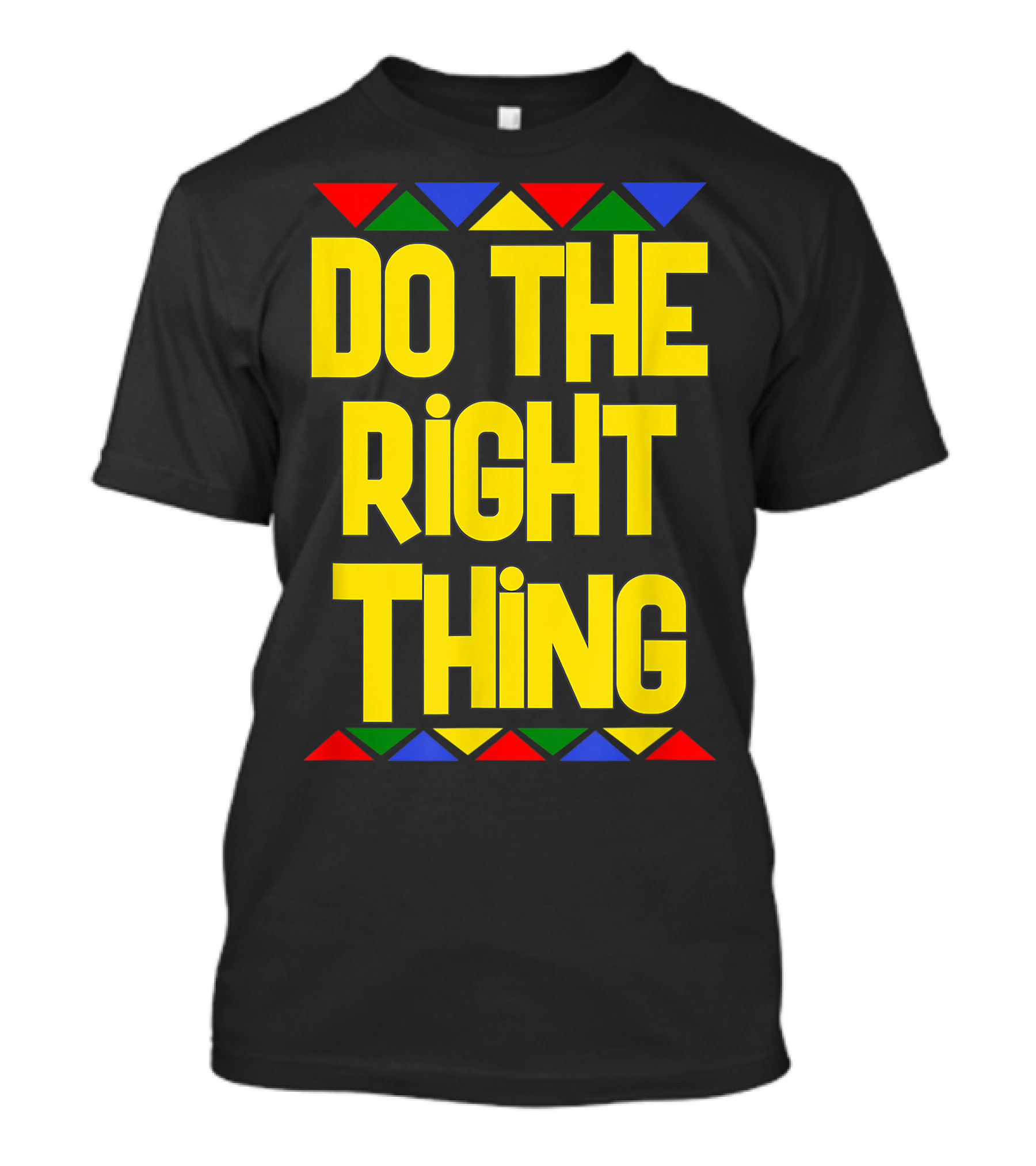 Do The Right Thing Spike Lee Joint 1989 Yellow Text With Geometric T-Shirt