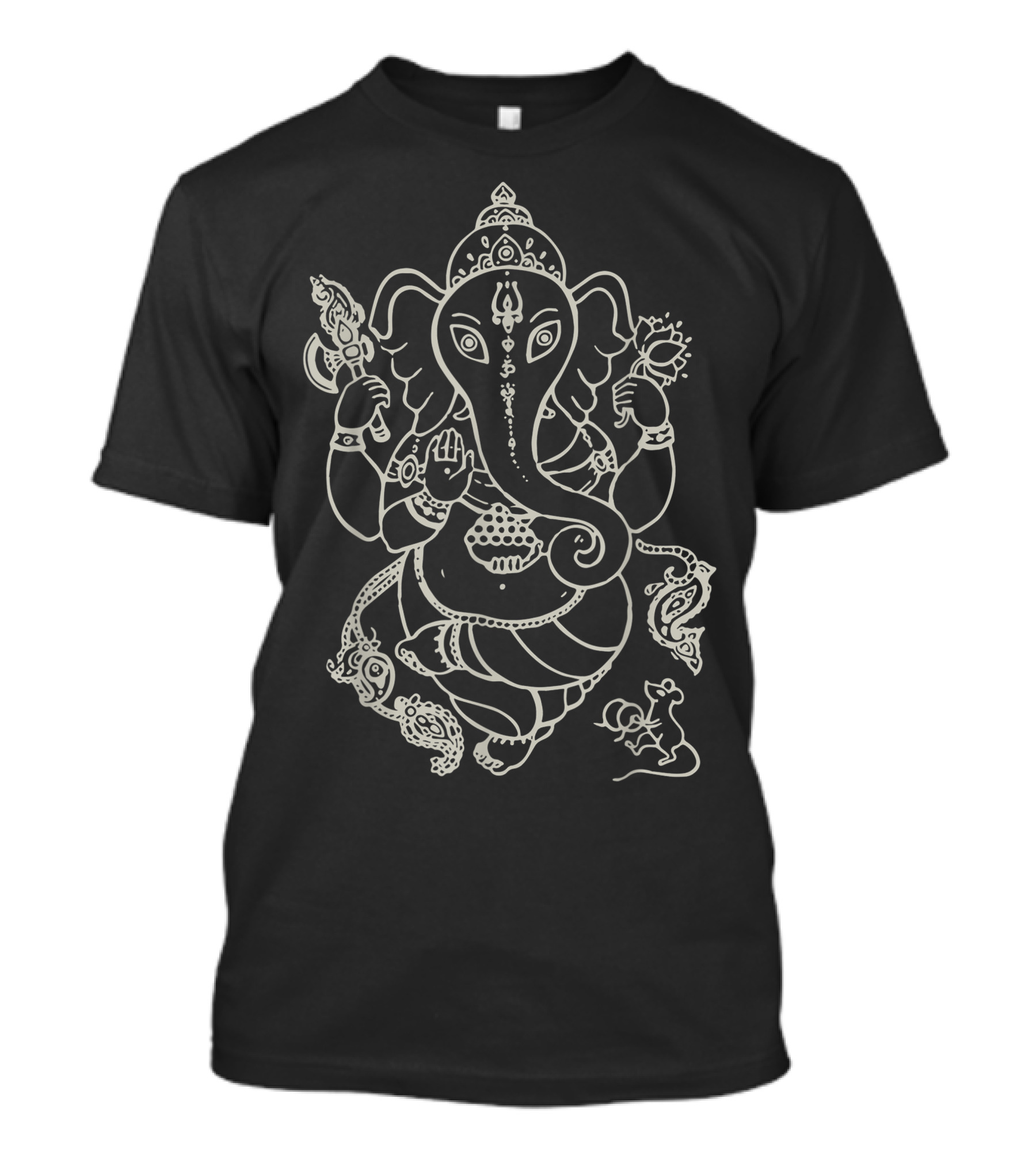 Sak Yant Thai Tattoo Ganesh Elephant God Thailand Deity T-Shirt