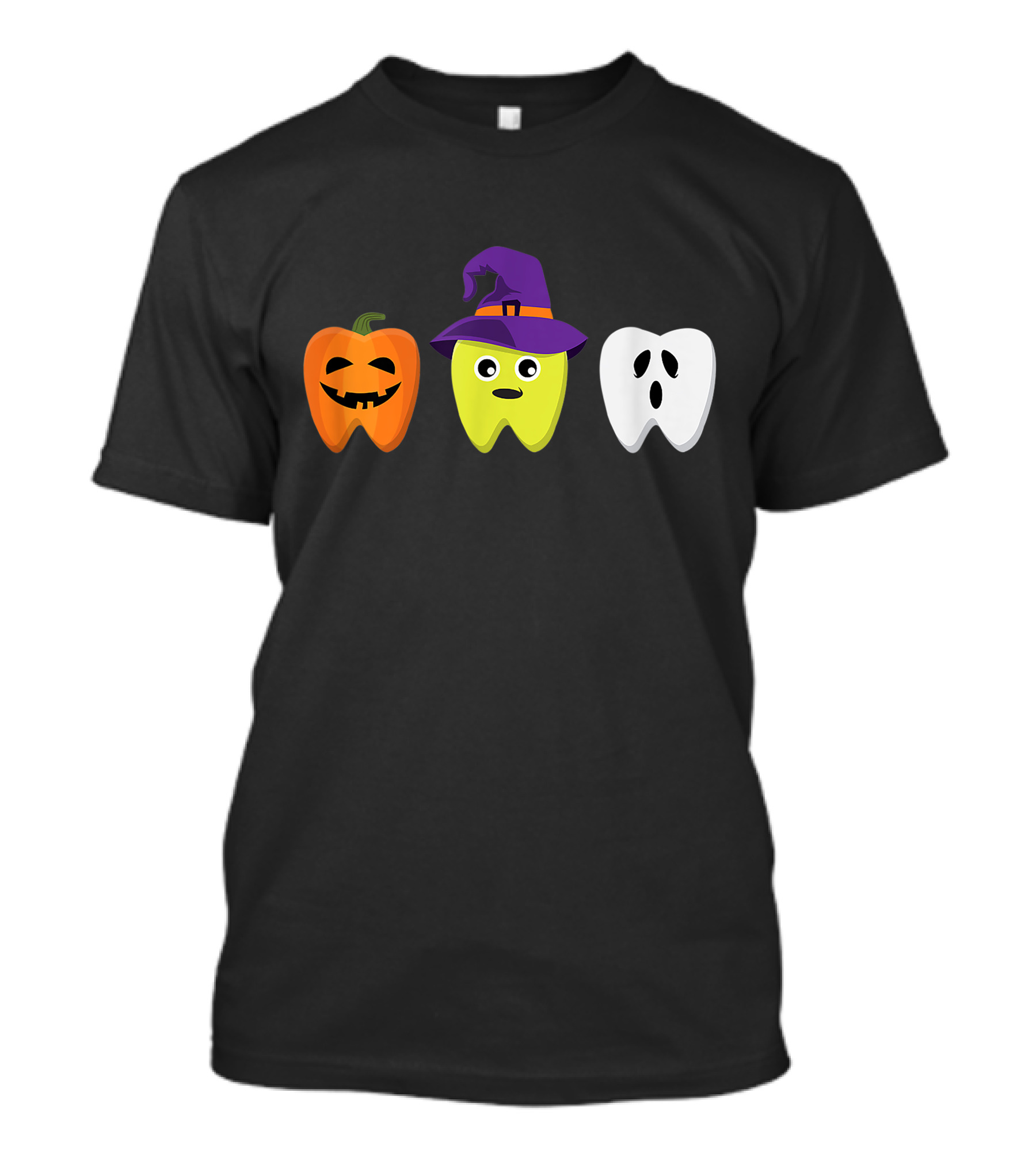 Dental Hygienist Halloween Pumpkin Witch Ghost Tooth Doctor T-Shirt