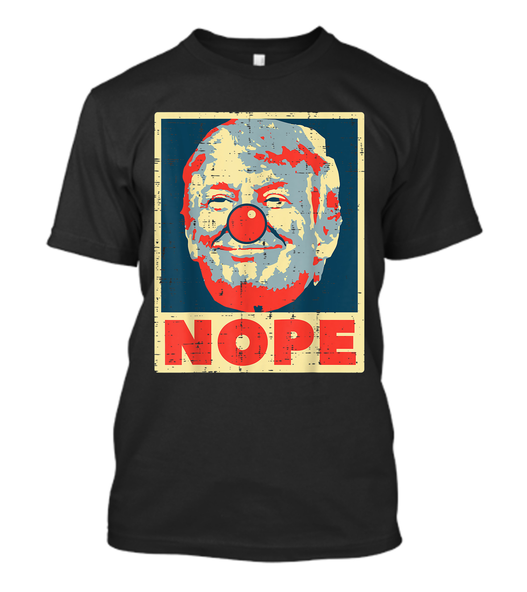 Nope Anti Trump Clown Vintage Retro Impeach No Donald T-Shirt