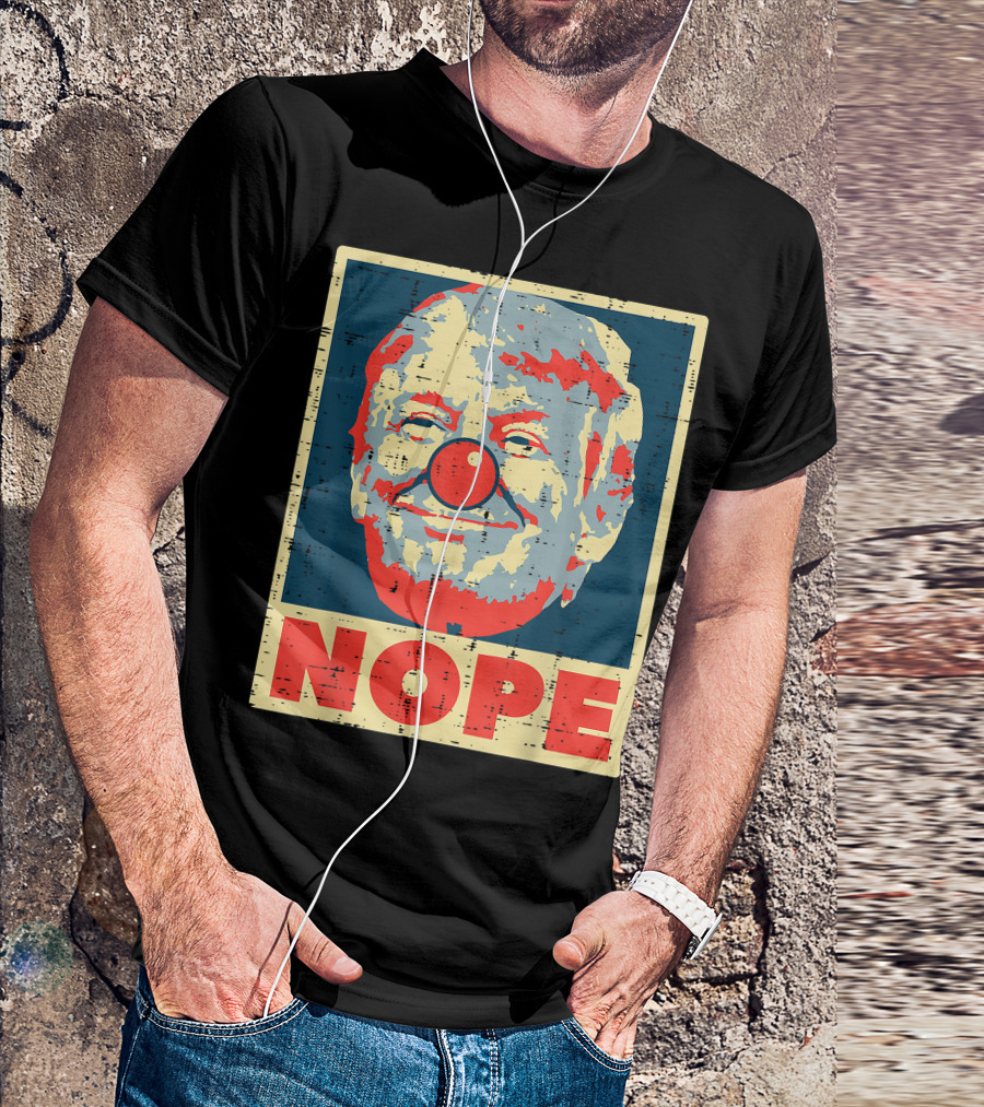 Nope Anti Trump Clown Vintage Retro Impeach No Donald T-Shirt