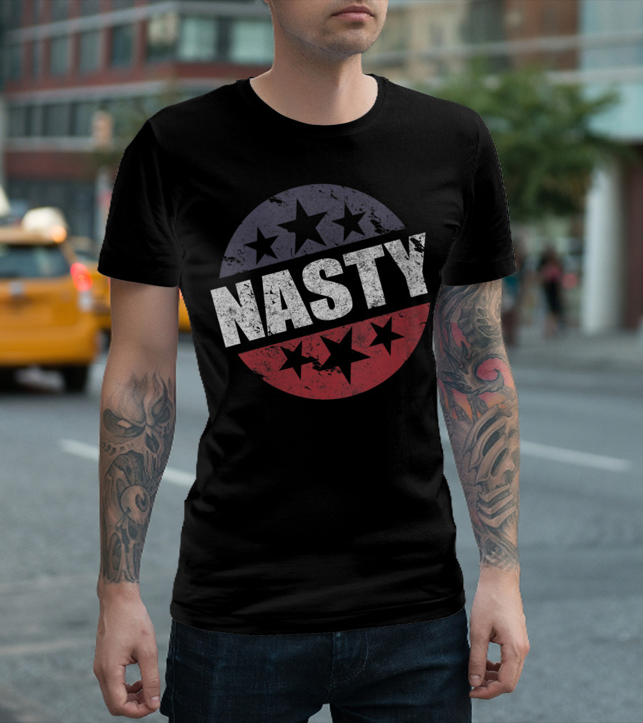 Nasty Woman Feminist Election Voting Stars T-Shirt