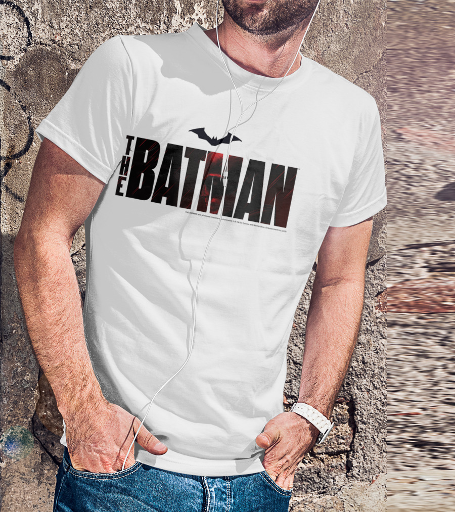 Dc Fandome The Batman Dark Logo Red Fill T-Shirt
