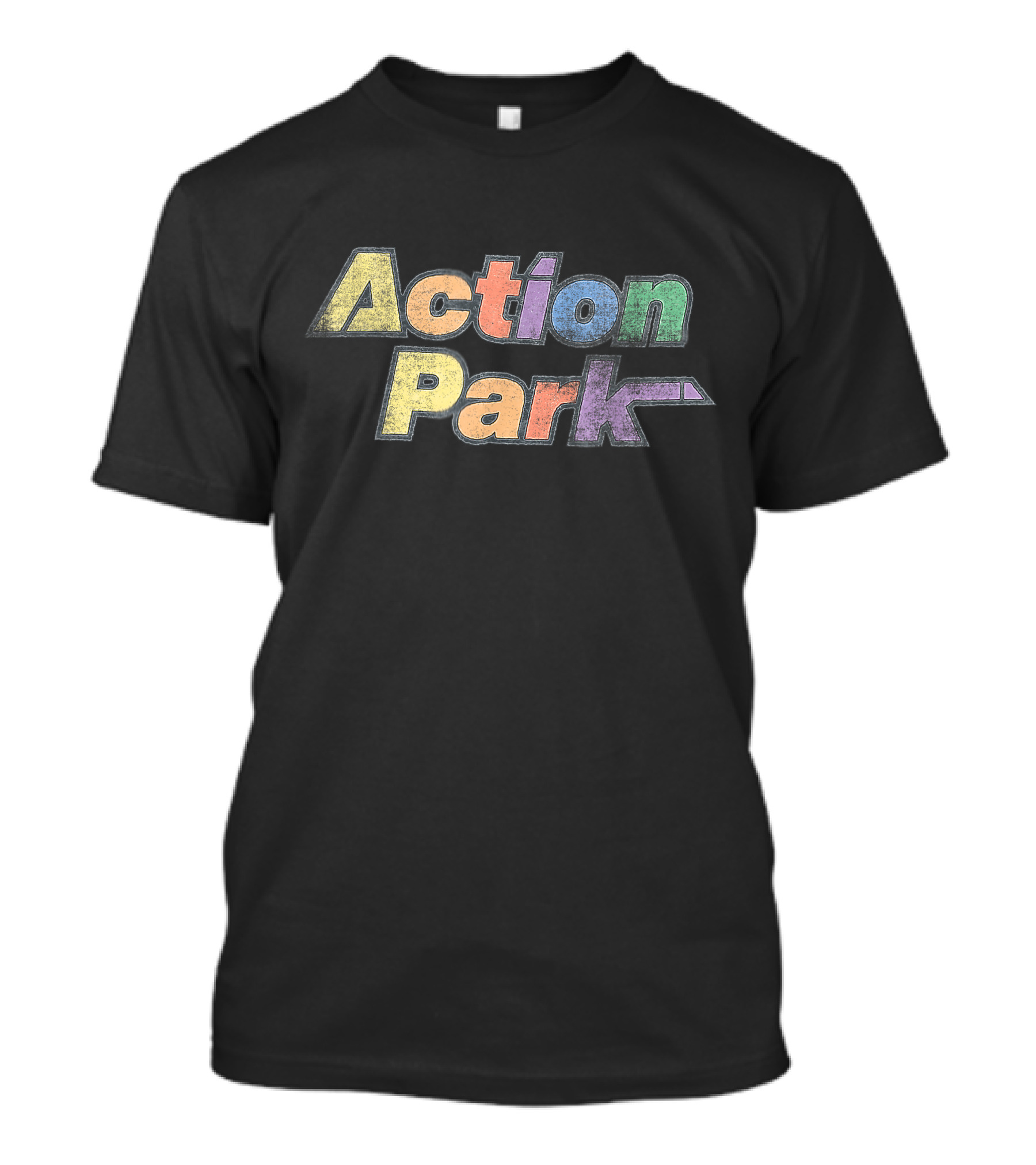 Action Park Retro Colorful Text Design Analysis T-Shirt