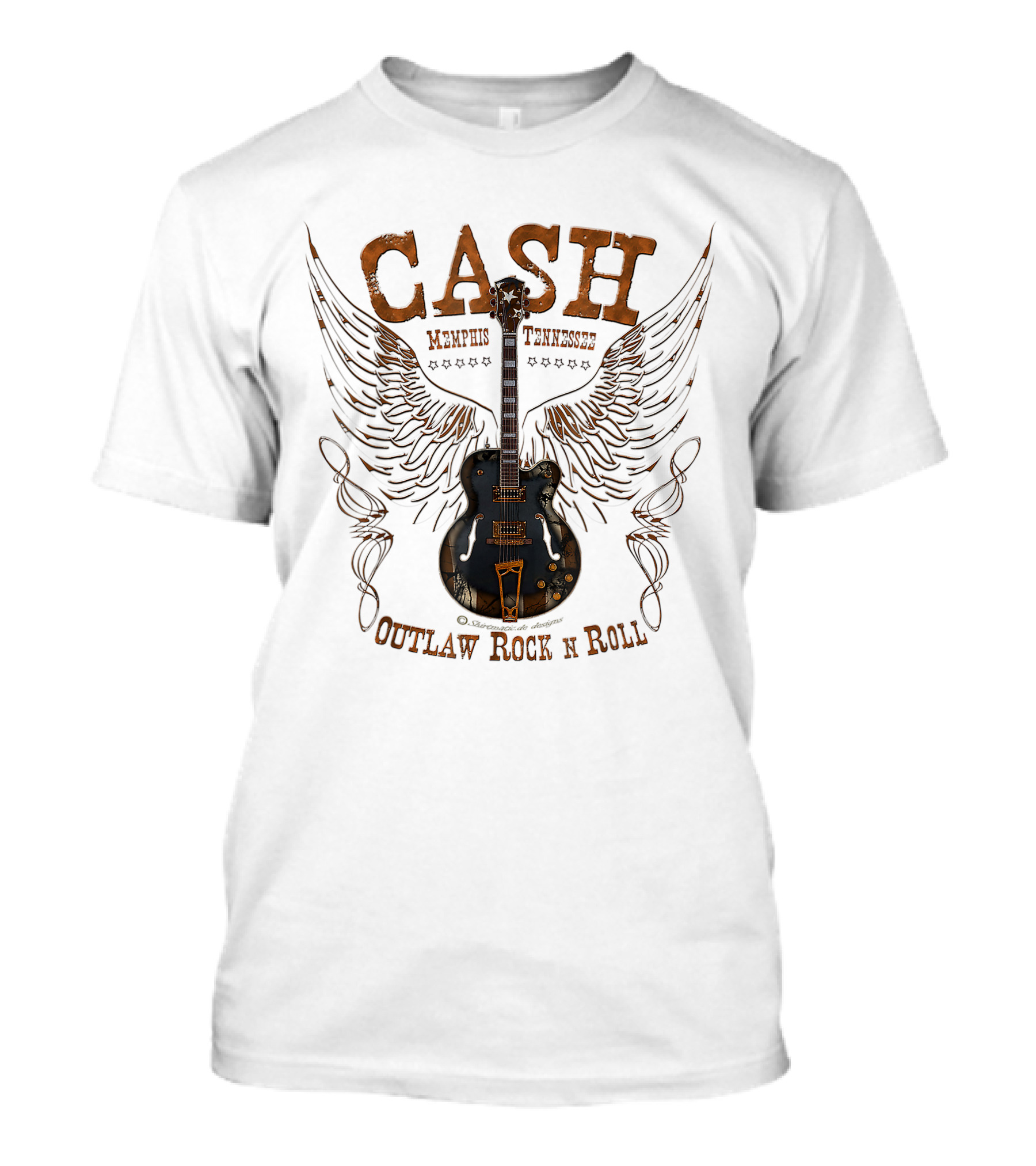 CASH Memphis Tennessee Outlaw Rock N Roll T-Shirt