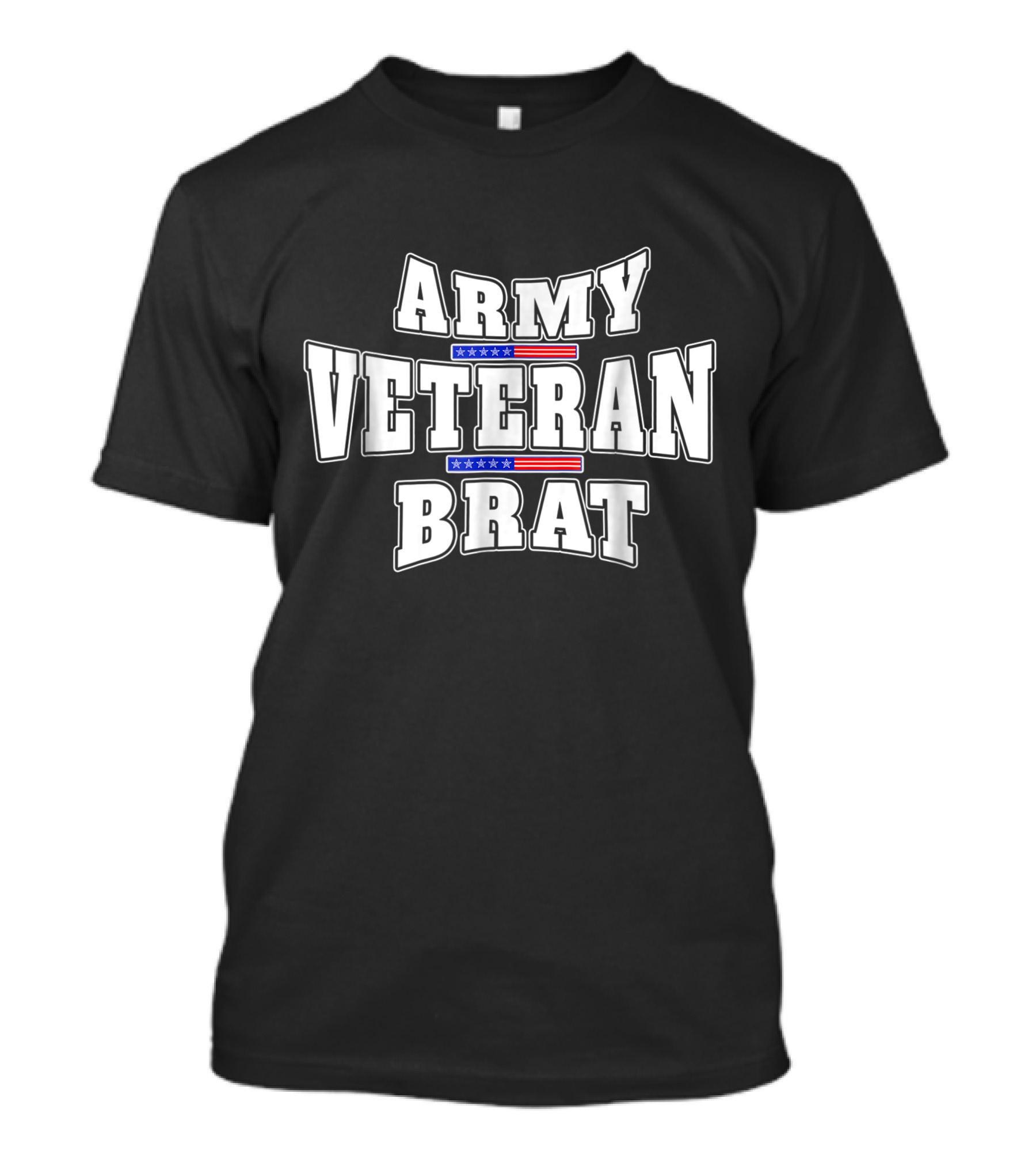 Army Veteran Brat American Flag Pride T-Shirt