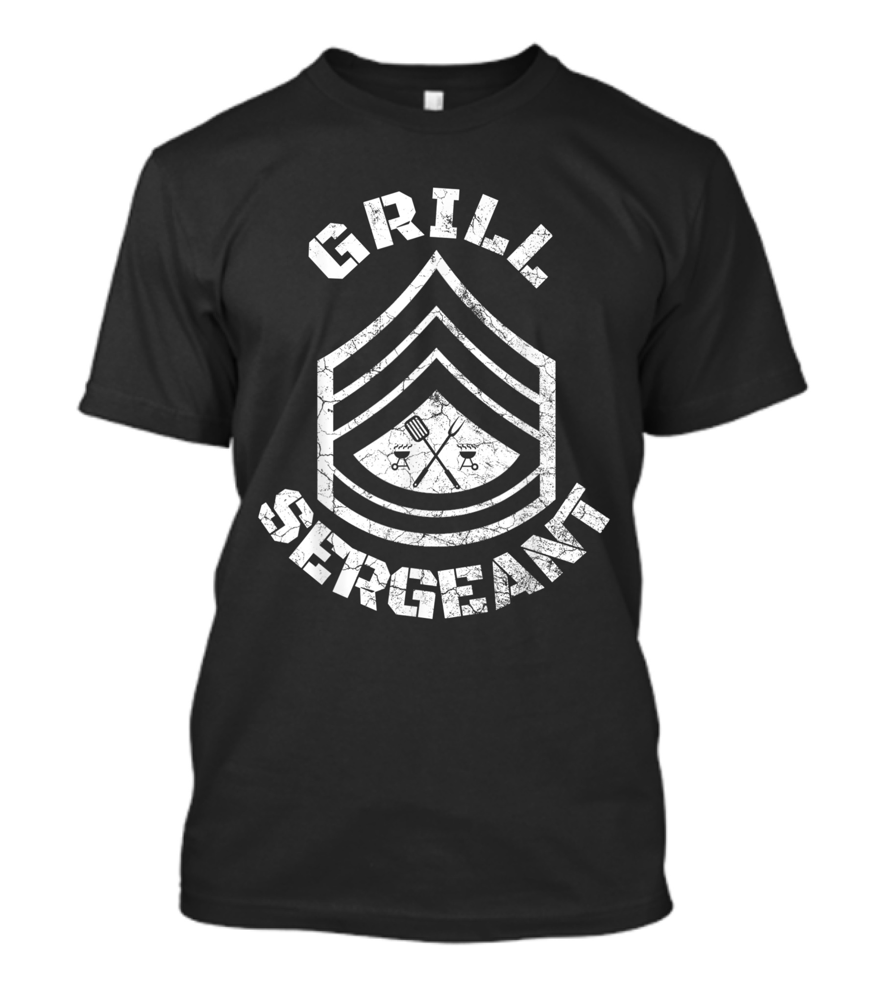 Grill Sergeant BBQ Dad Grilling Badge T-Shirt