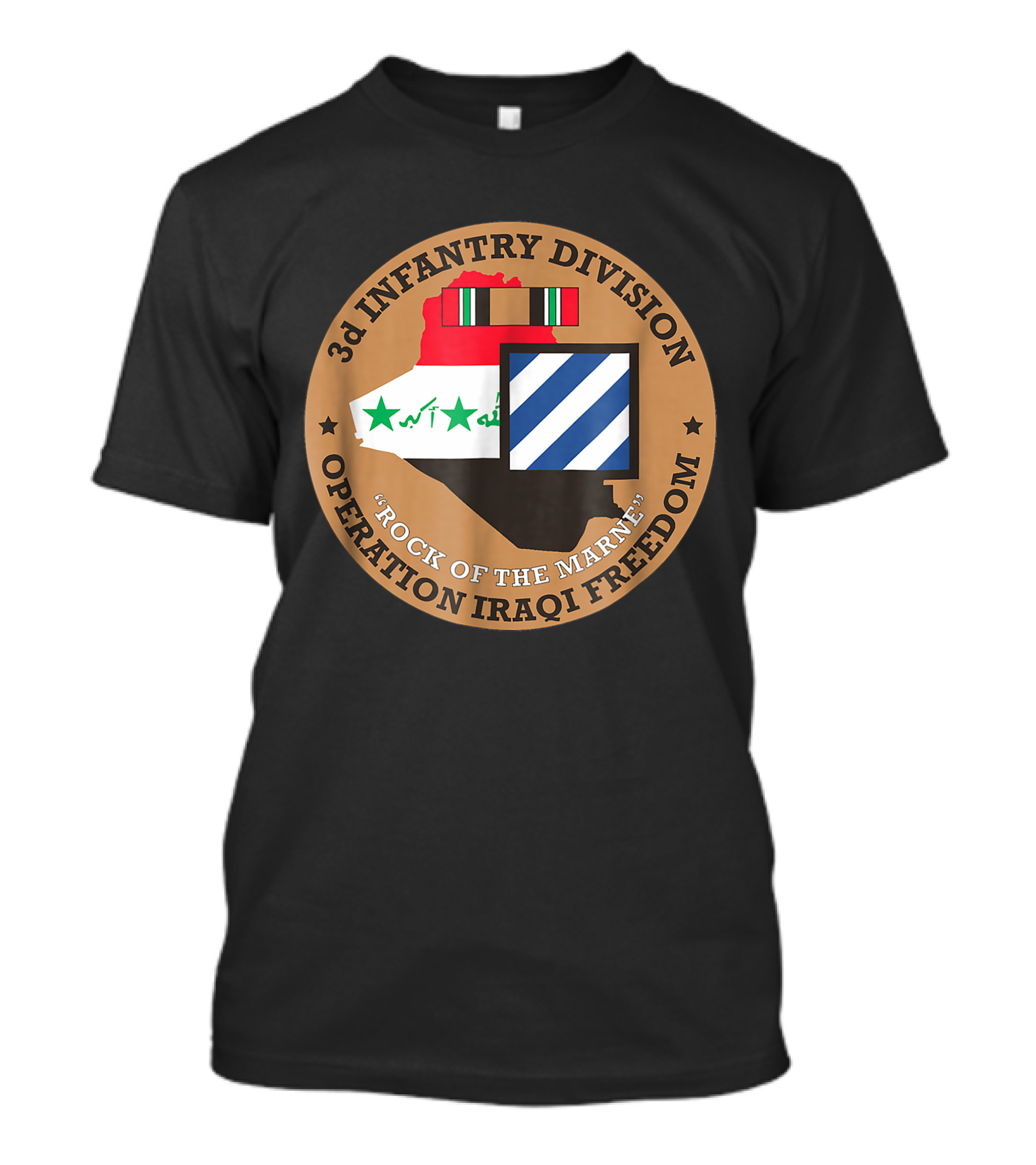 3rd Infantry Division Operation Iraqi Freedom Rock Of The Marne Iraq Veteran T-Shirt